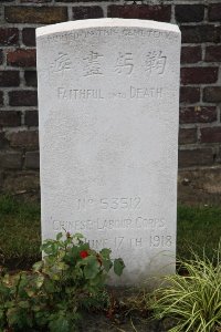 Les Baraques Military Cemetery Sangatte - Ma Yu Lan, 
